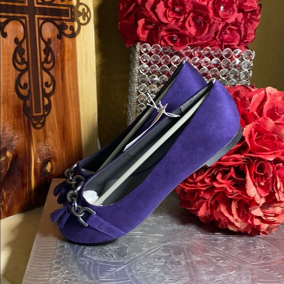 Faux suede tassel ballet flats - Picture 4 of 4